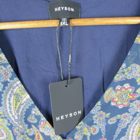 Heyson Top Blouse V-Neck baby doll long sleeve Boho size 2XL NWT $78 - Picture 8 of 8